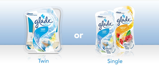 Buy 1 Twin or 2 Singles: Glade® PlugIns® Scented Oil Refill coupon