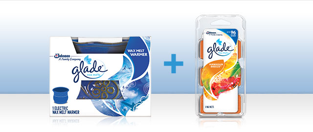 Combo: Glade® Wax Melts Warmer + Refill coupon