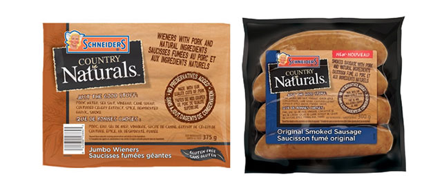 Schneider's Country Naturals hot dogs and sausages coupon