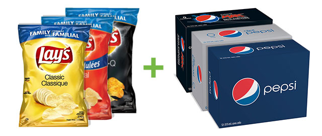 Lays & Pepsi: Buy 3 Lays & 3 Pepsi 12pks coupon