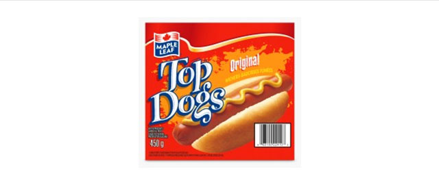 Maple Leaf Top Dog hot dogs coupon