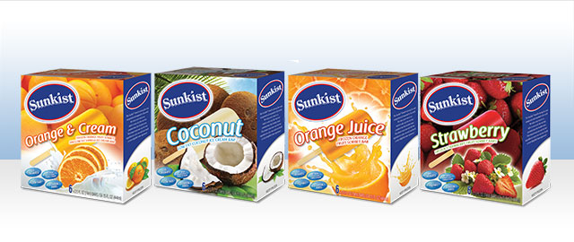 Sunkist Frozen Fruit Sorbet Bars  coupon