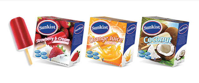 Sunkist Frozen Fruit Sorbet Bars coupon