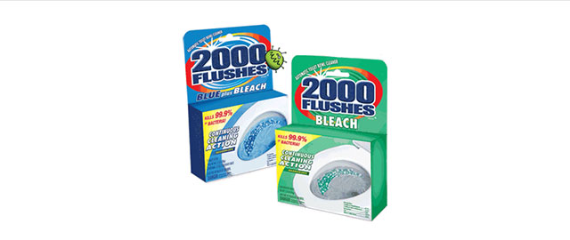 2000 Flushes toilet bowl cleaner coupon