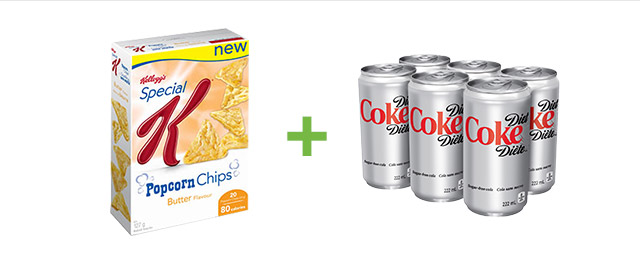 Buy Special K* Popcorn Chips and Diet Coke® coupon