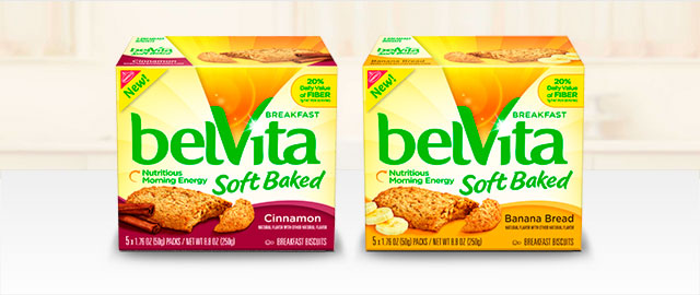 Buy 2: belVita Soft Baked Breakfast Biscuits coupon