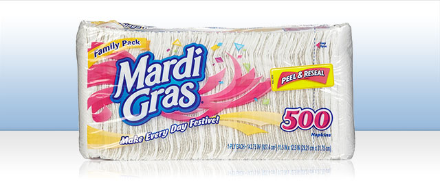 Mardi Gras napkins coupon