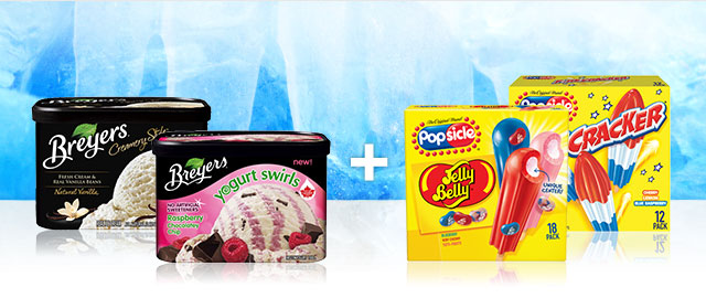 Combo: Breyers® ice cream + Popsicle multipack coupon