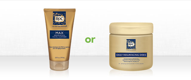 RoC® Resurfacing Cleanser or Disks coupon