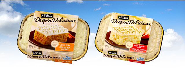 McCain® Deep 'n Delicious® Carrot or Apple Caramel Cake coupon